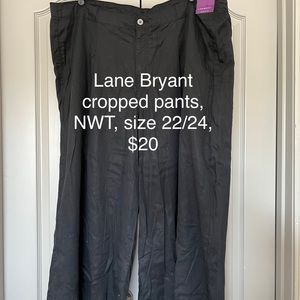 Lane Bryant 22/24 cropped pants, NWT